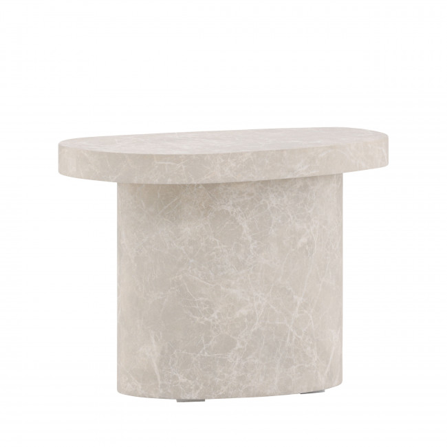 Bastad - Table d'appoint organique en bois 50x30cm