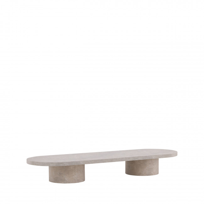 Narvik - Table basse ovale en bois 190x60cm