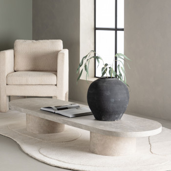 Narvik - Table basse ovale en bois 190x60cm