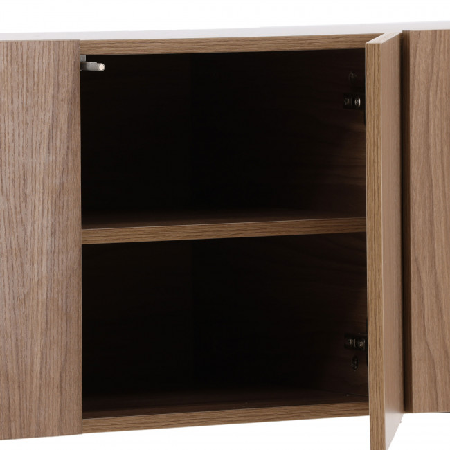 Kingsport - Buffet 3 portes en bois et métal L120cm