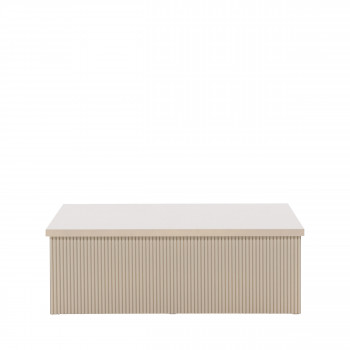 Lenox - Table basse carrée en bois 90x90cm