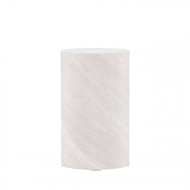 York - Table d'appoint ronde en effet marbre ø30cm