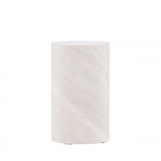 York - Table d'appoint ronde en effet marbre ø30cm