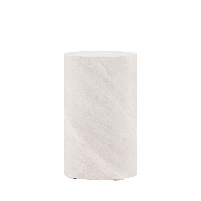 York - Table d'appoint ronde en effet marbre ø30cm
