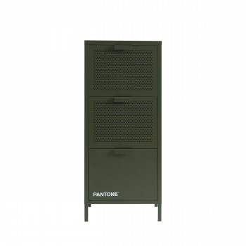 Nino - Petit meuble de rangement 3 tiroirs en métal PANTONE H105cm