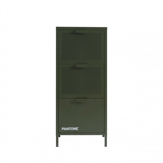 Nino - Petit meuble de rangement 3 tiroirs en métal PANTONE H105cm