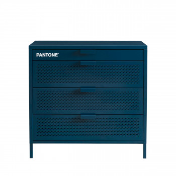 Nino - Commode 4 tiroirs en métal PANTONE L80cm