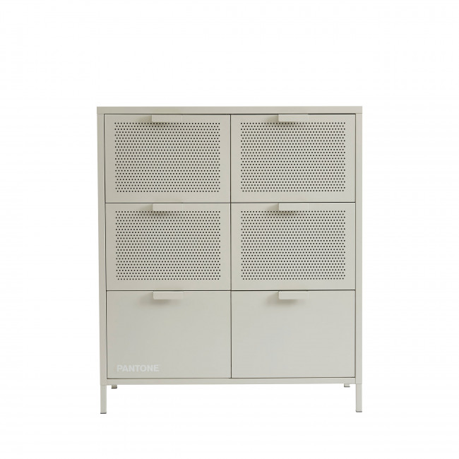 Nino - Commode 6 tiroirs en métal PANTONE L90cm