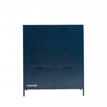 Nino - Commode 6 tiroirs en métal PANTONE L90cm