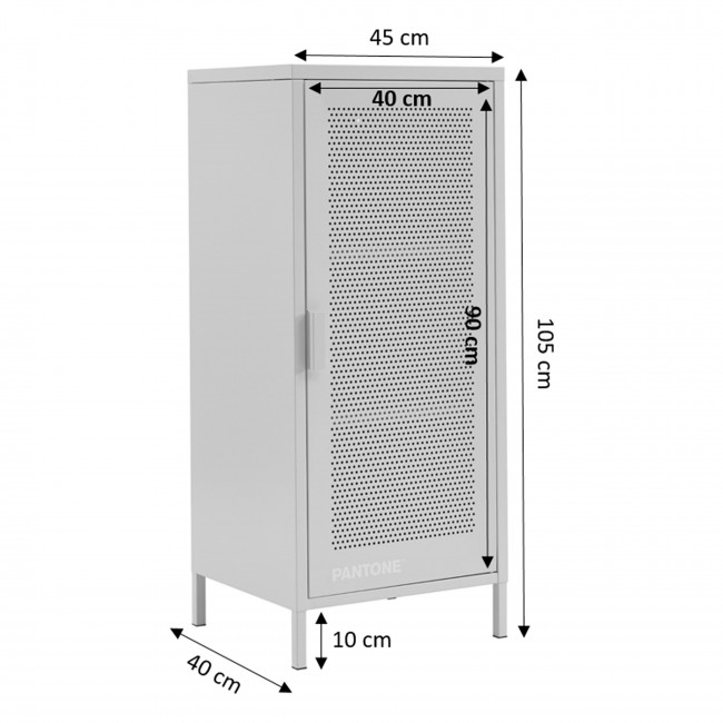 Nino - Petit meuble de rangement en métal PANTONE H105cm