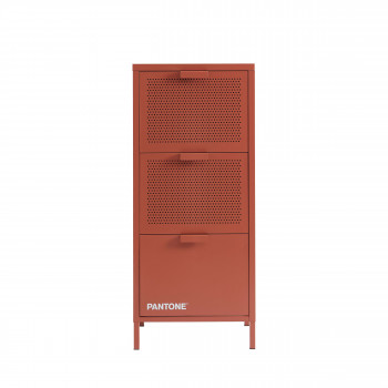 Nino - Petit meuble de rangement 3 tiroirs en métal PANTONE H105cm