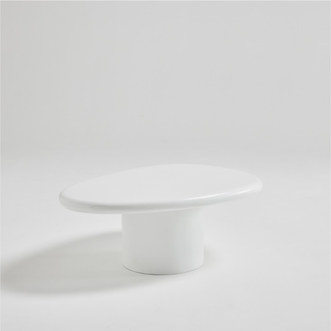 Luna - Table basse organique en fibre de ciment L80cm