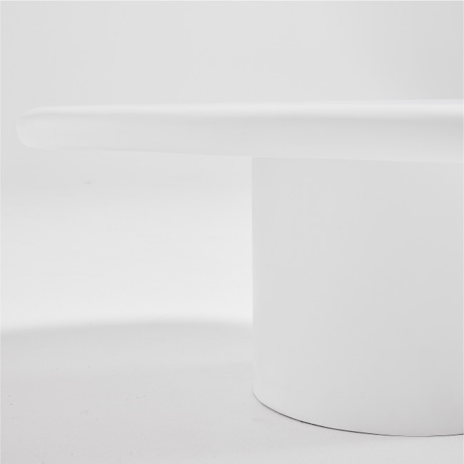 Luna - Table basse organique en fibre de ciment L80cm