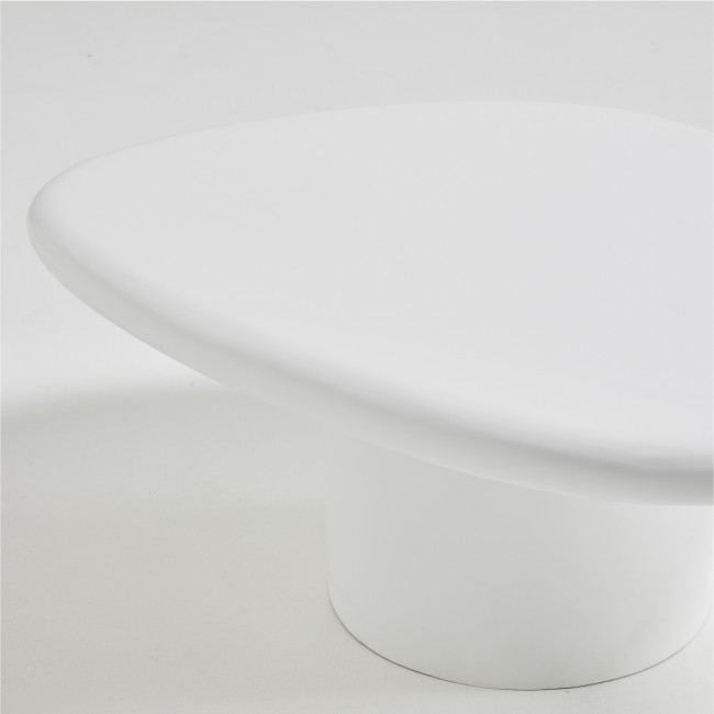 Luna - Table basse organique en fibre de ciment L80cm