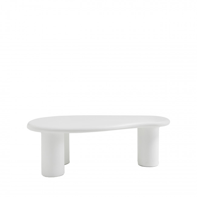 Luna - Table basse organique en fibre de ciment L120cm
