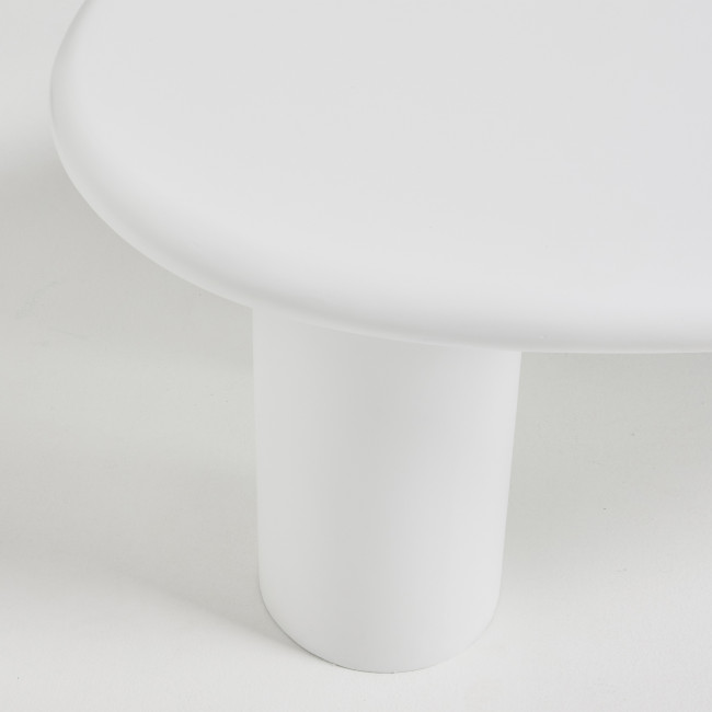 Luna - Table basse organique en fibre de ciment L120cm