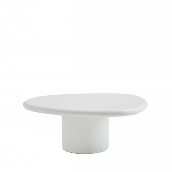 Luna - Table basse organique en fibre de ciment L80cm