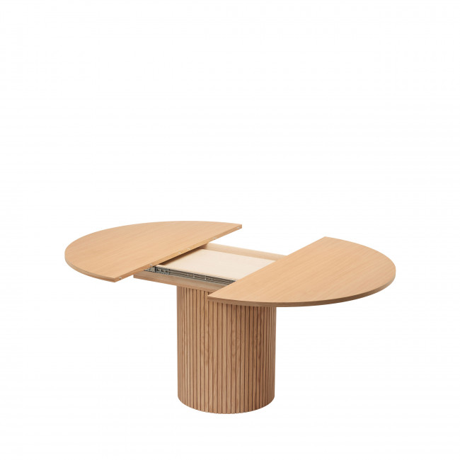 Toscana - Table à manger extensible 4 à 6 personnes en bois ø120-160x120cm