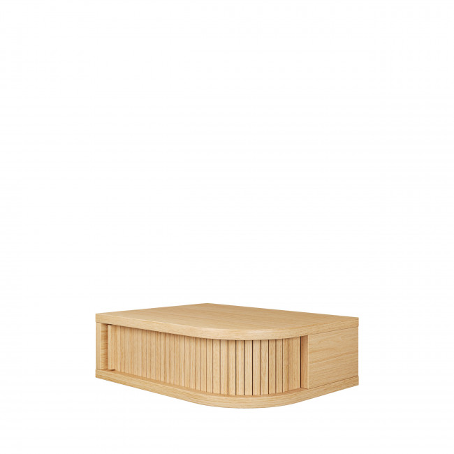 Farsta tambour - Table de chevet murale en bois