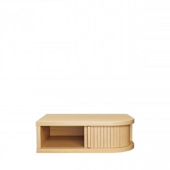 Farsta tambour - Table de chevet murale en bois