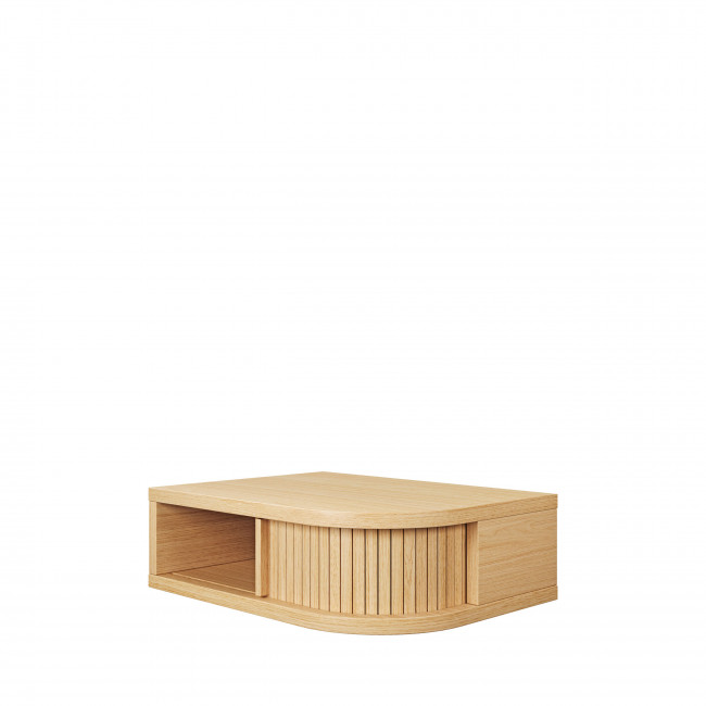 Farsta tambour - Table de chevet murale en bois