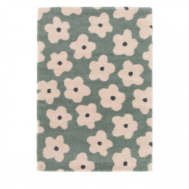 Flora - Tapis contemporain à motif floral