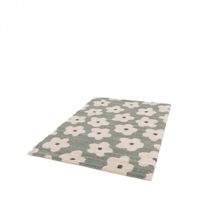 Flora - Tapis contemporain à motif floral