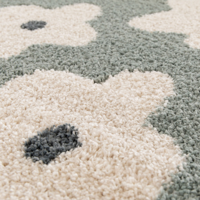 Flora - Tapis contemporain à motif floral