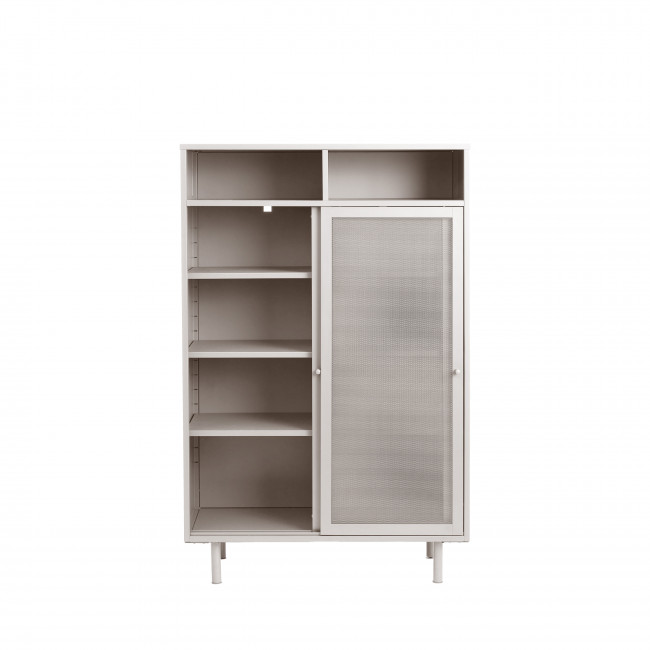 Kiso - Vaisselier 2 portes, 2 niches en métal H140cm