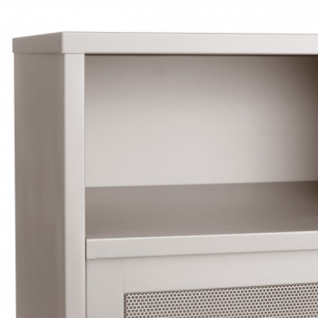 Kiso - Vaisselier 2 portes, 2 niches en métal H140cm