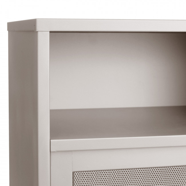 Kiso - Vaisselier 2 portes, 2 niches en métal H140cm