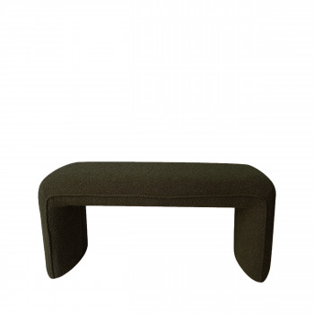 Full - Banc rembourré en tissu bouclette L100cm