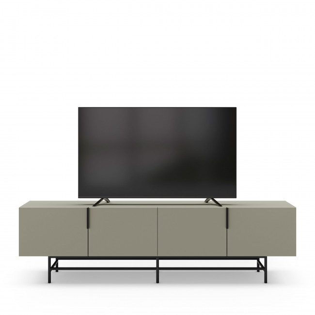 Vintara - Meuble TV 4 portes en bois et métal L200cm