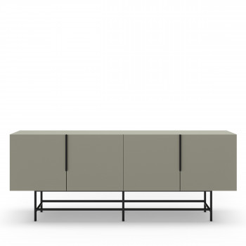 Vintara - Buffet 4 portes en bois et métal L200cm