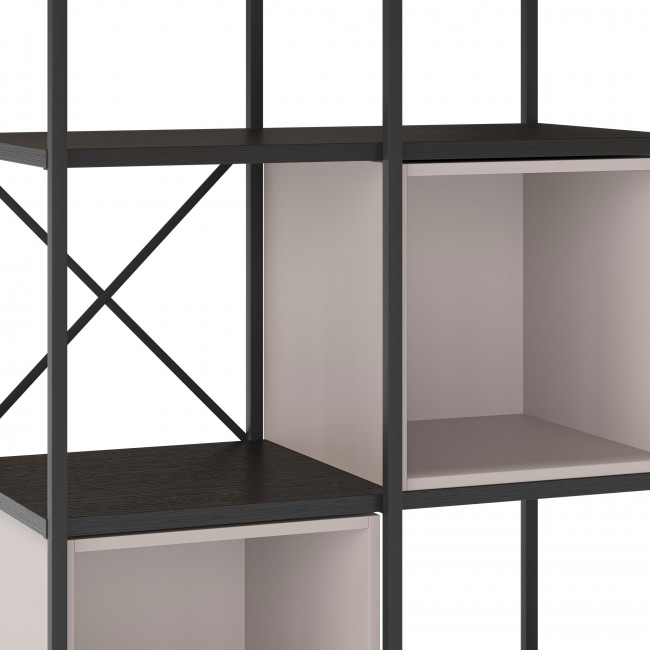 Phalor - Etagère en bois et métal 70,50x179cm