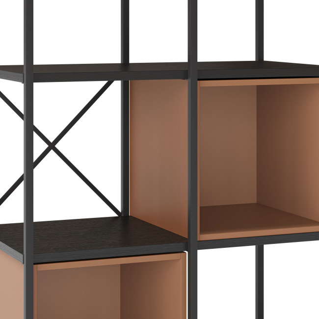 Phalor - Etagère en bois et métal 70,50x179cm