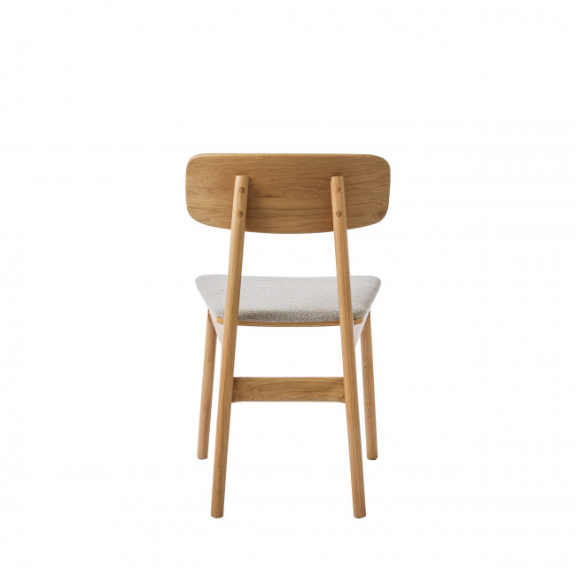 Orr - Lot de 2 chaises en tissu et bois