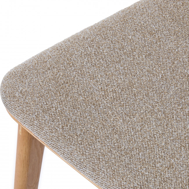 Orr - Lot de 2 chaises en tissu et bois