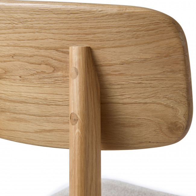 Orr - Lot de 2 chaises en tissu et bois