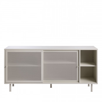 Kiso - Buffet 2 portes, 2 niches en métal L160cm