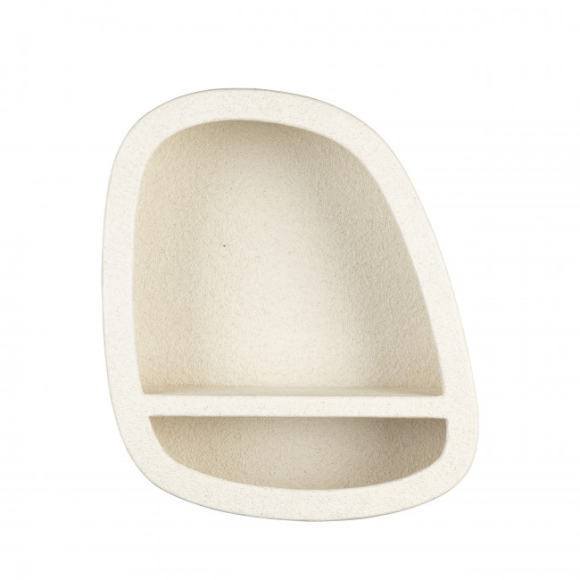 Veda - Etagère murale organique finition marbre recyclé 53x61cm