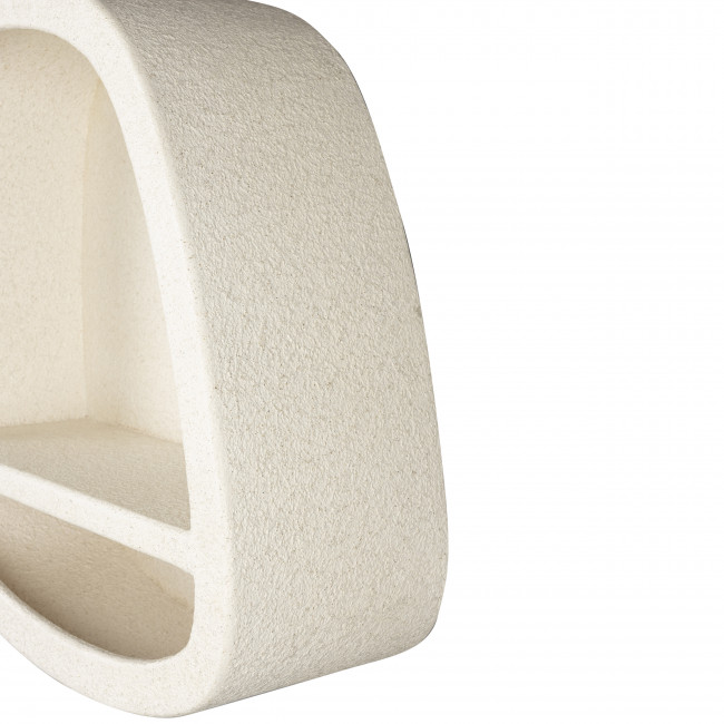 Veda - Etagère murale organique finition marbre recyclé 53x61cm