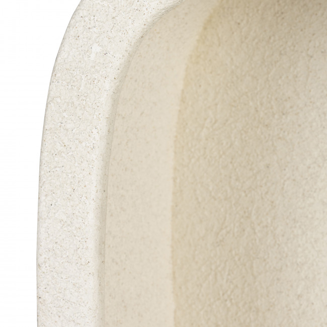 Veda - Etagère murale organique finition marbre recyclé 53x61cm