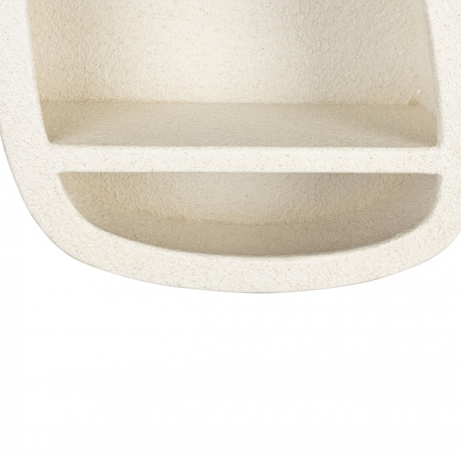 Veda - Etagère murale organique finition marbre recyclé 53x61cm