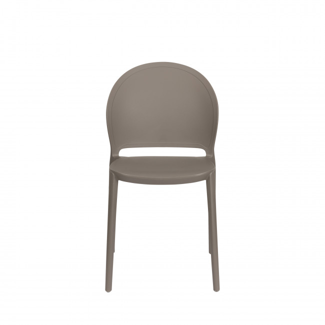 Sjoerd - Lot de 4 chaises intérieur et extérieur en plastique