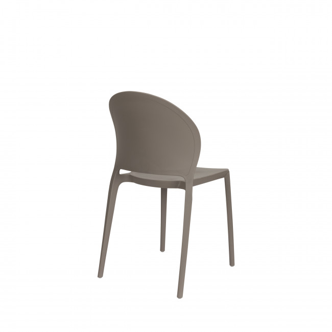 Sjoerd - Lot de 4 chaises intérieur et extérieur en plastique