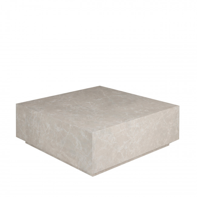 Lipani - Table basse carrée effet marbre 90x90cm