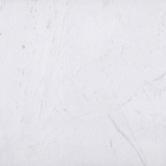 Saku - Table basse en marbre blanc et métal 120x65cm