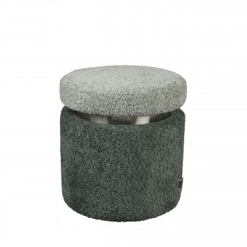 Sen - Pouf rond en tissu bouclette ø39cm
