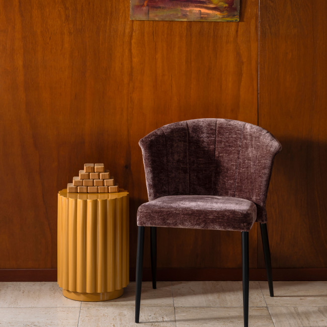 Camila - Table d'appoint ronde en métal ø32cm